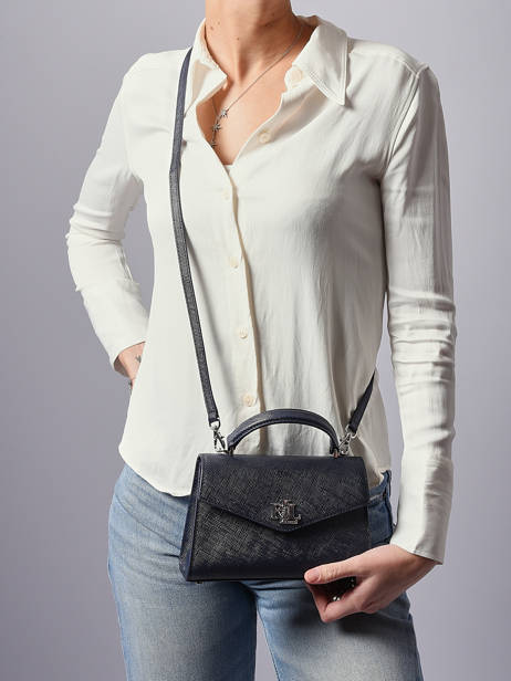 Handtas Farrah Leder Lauren ralph lauren Blauw farrah 31966765 ander zicht 1